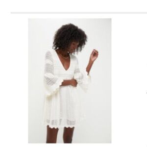 Tuckernuck White Lace Mini Dress